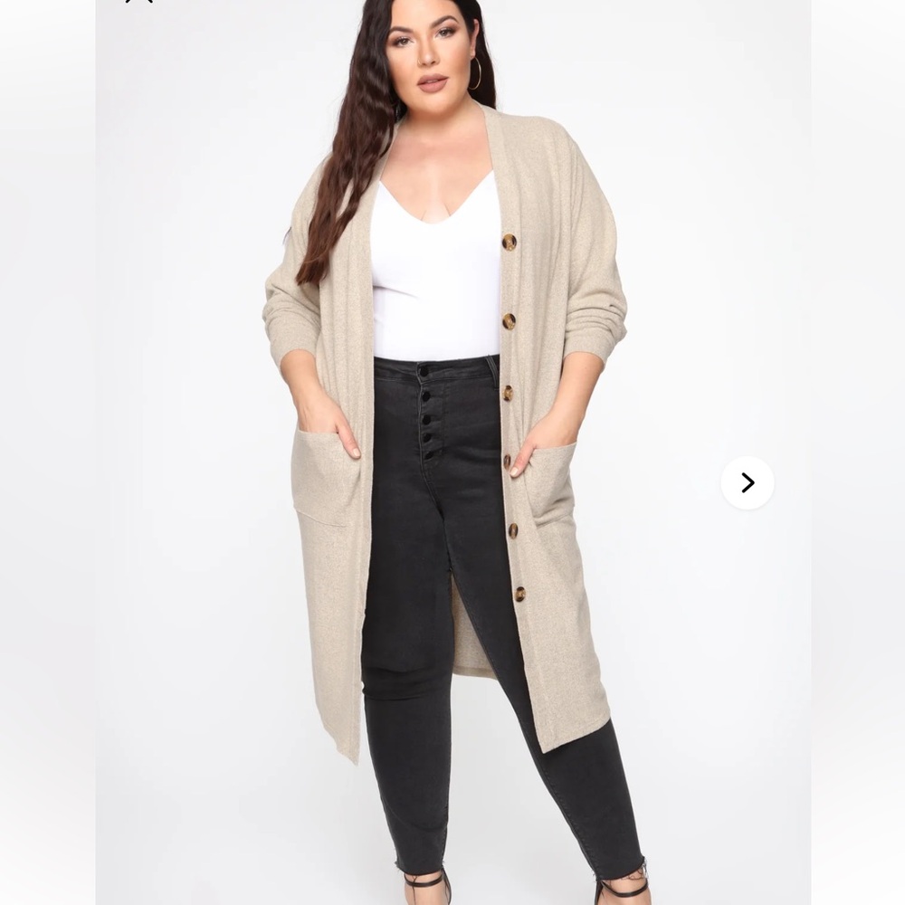 Fashionnova La Ville Duster Cardigan Size: S